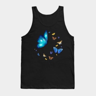 Lots Of Butterfies Colourful Design Tank Top